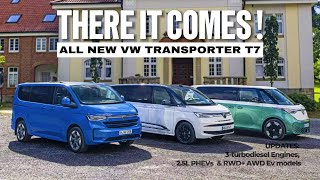 Introducing Next Gen VW Transporter T7(2024): Powered By 3-turbodiesel_Phev \u0026 EV Technology