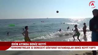 ALANYA'DA EKİM AYINDA DENİZ KEYFİ