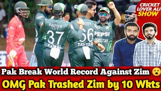 OMG Pak Won by 10 Wkts \u0026 Break World Record Against Zim | Pak v Zim 2nd T20