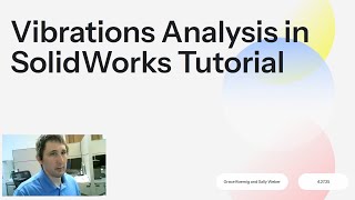 Vibrations Analysis in SolidWorks Tutorial | GR, SW