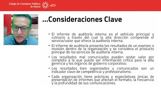 Características del informe de auditoría interna