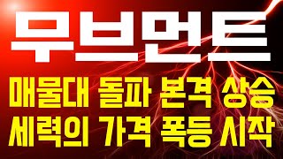 [무브먼트 코인]🔴매물대 돌파 본격 상승, 세력의 가격 폭등 시작