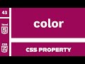 CSS Property : color explained !