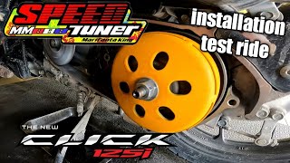 HOW TO INSTALL SPEEDTUNER PULLEY SET ON HONDA CLICK 125i | MAS LALAKAS BA TALAGA ANG MOTOR DITO?