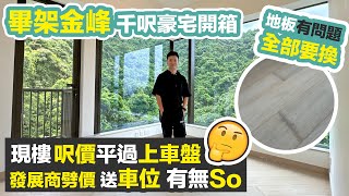 【畢架金峰】豪宅驗樓開箱🏠80後用白食白住 Plan買入｜免供樓送車位有無伏❓從貝沙灣搬到沙田半山｜黑糯米睇樓