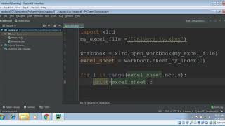 Read Data From Excel OR Spreadsheet File With Python