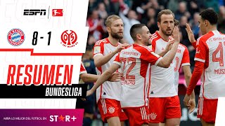 ¡HAT-TRICK DE KANE EN LA APLANADORA VICTORIA DE LOS BÁVAROS! | Bayern Munich 8-1 Mainz |RESUMEN