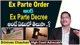 Advocate Srinivas Chauhan About Ex Parte Order | Ex Parte Decree Civil Procedure Code | Socialpost