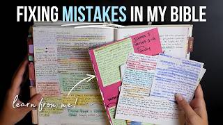 Fix my WORST bible journaling MISTAKES with me - Don't make the same ones!