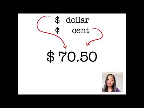 How do you write cents in money?