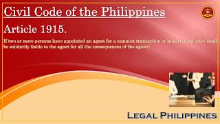 Civil Code of the Philippines, Article 1915