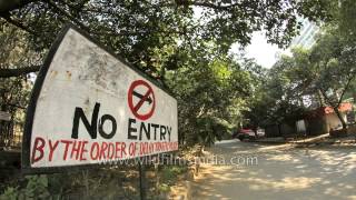 Time lapse nehru place no entry sign