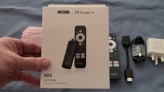Mecool KD3 First Looks.  Google TV with Amlogic S905Y4 and Android 11.