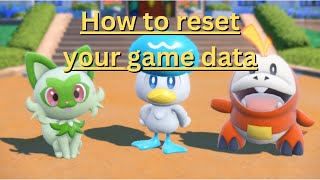 Pokemon Scarlet/Violet | How to Delete Save File | Start a New Game