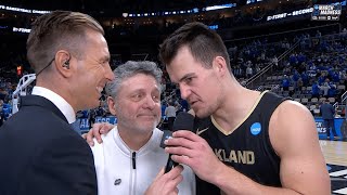 "We're not a Cinderella": Oakland's Jack Gohlke following it's historic upset over Kentucky