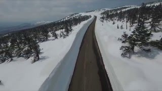 アスピーテライン・八幡平 雪の回廊（ドローンカメラ）