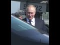 MOMENT jolly #Putin lands in #Uzbekistan for #SCO summit and talks with China's #Xi