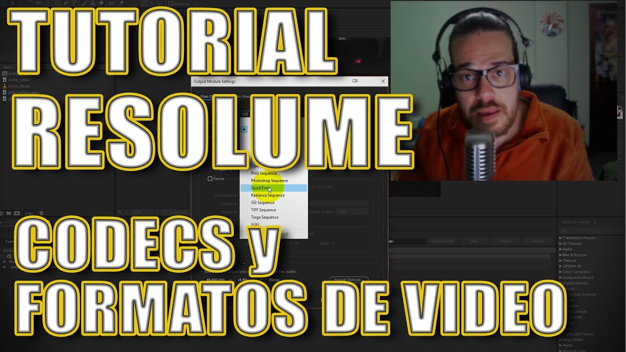 Tutorial Resolume Codecs Y Vídeos Youtube
