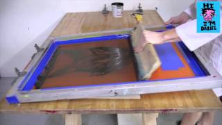 2 Color Screen Print - how to do it with one screen - Hi, I'm Daniel TV