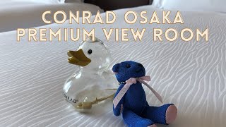 コンラッド大阪ツインプレミアムビュールーム：Conrad Osaka twin premium view room