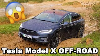 What happens when you off-road a Tesla Model X...