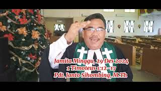 Jamita Minggu, 29 Des 2024.  I Timoteus 1:12-17. \