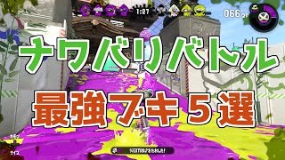 ウデマエX的、ナワバリバトル最強ブキ5選【スプラトゥーン2】