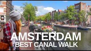 [4K] Amsterdam - Best Canal (Brouwersgracht) walking tour