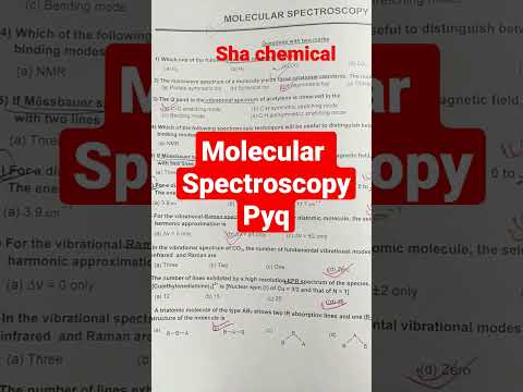 molecular spectroscopy#molecular#spectroscopy #pyq #csirnetchemistry