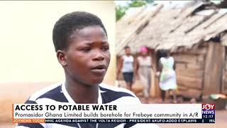 Promasidor Ghana Limited builds borehole for Freboye community - Joy News Today (28-8-20)