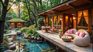 🌿 Escape to Serenity: 10-Hour Backyard Pond Ambience with Birdsong & Fire Pit