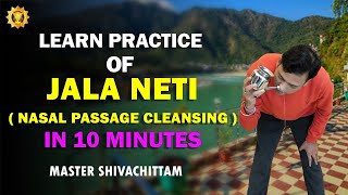 LEARN JAL NETI PRACTICE IN 10 MINUTES || NASAL PASSAGE CLEANSING || YOGA TO CURE SINUS \u0026 MIGRAINE