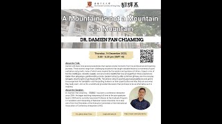 [14, Dec. 2023] Professional Talk Series - A Mountain is not a Mountain is a Mountain
