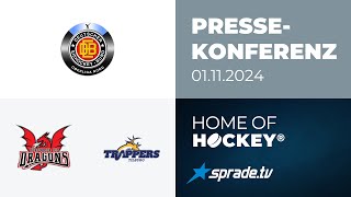 01.11.2024 - Pressekonferenz - Herforder Ice Dragons vs. Tilburg Trappers