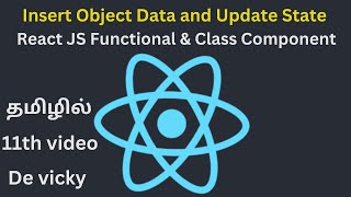 Insert Data to object in react js | De vicky | Tamil