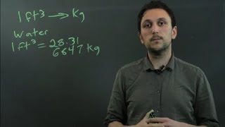 How to Convert Cubic Feet to Kilos : Triangles & Conversions in Math
