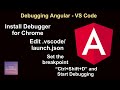 Debugging Angular Application in vs code