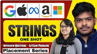 Strings One Shot | Complete Placement Series | Java | C++ | Top Interview Questions + Preparation