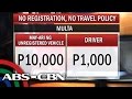 TV Patrol: 'No registration, no travel' policy, ipapatupad na