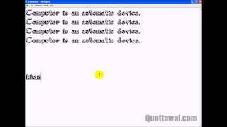 Computer Pashto Tutorials Notepad Part 4