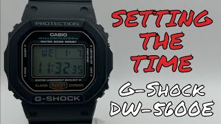How To Set G Shock DW-5600E Time Fast and Easy Tutorial