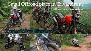 Offroad spot in Trivandrum (Amboori ) || small offroad ride | Nellikamala | xpluse200 vs Himalayan