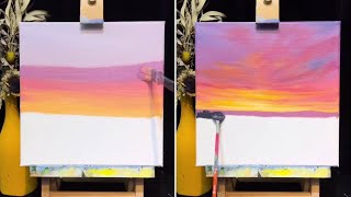 Instructions for painting landscapes with oil paints 🥰🥰.