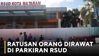 Evakuasi Ratusan Pasien saat Gempa Hantam RSUD Mataram