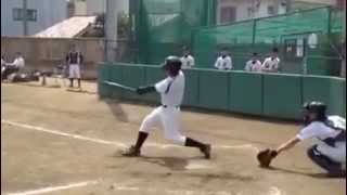 PL学園⚾️ネイサン  星光学院戦  ライト前ヒット❗️