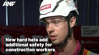 New hard hats add additional safety for construction workers