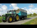 nouveau tracteur sur la ferme pour les ensilages d herbe avec une team 100% john deere 2022