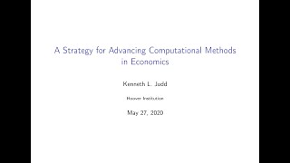 Concluding Remarks (Ken Judd Numerical Methods in Economics Lecture 27)
