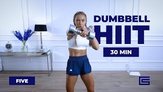30 MINUTE DUMBBELL HIIT WORKOUT + Bodyweight | Complex Series - Day 5