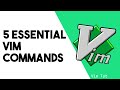 5 Essential Vim Commands